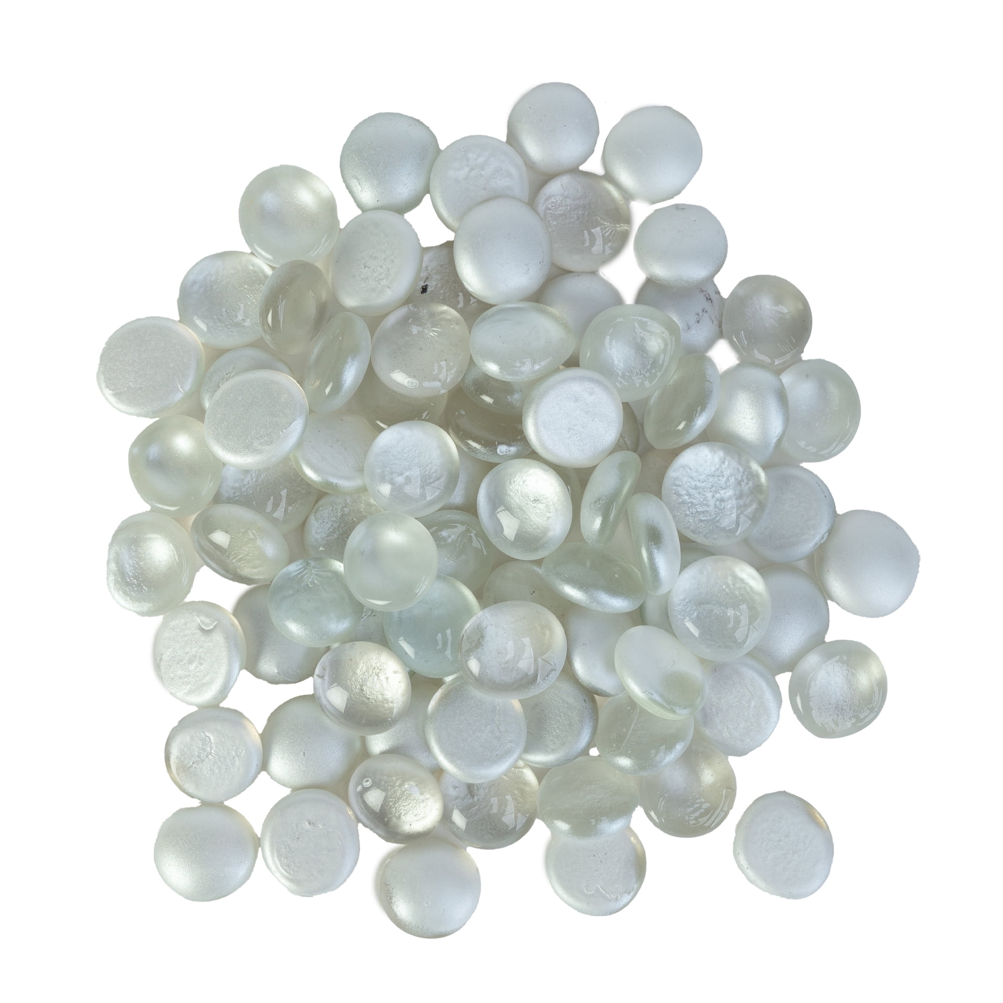 Pearl Matte Metal Glass Gems 48 oz. Jar