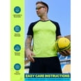 thumbnail image 5 of Essenclo Mens Clothing Sets Tagless Loose Athletic Performance Crew Neck T-Shirt and Short Outfits Size S-3X (4 Piece Set) - Set-1 - 2X, 5 of 7