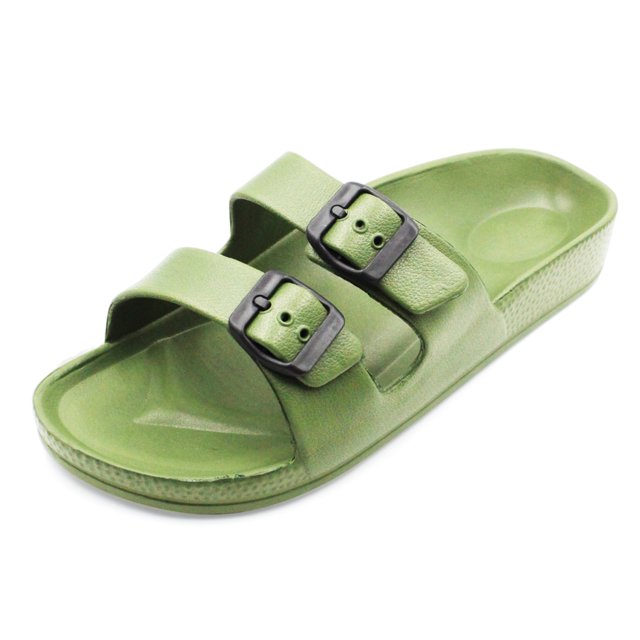 Ventana Men's Two Strap Buckle Sandals Adjustable Waterproof Slides