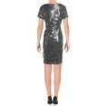 thumbnail image 2 of Ralph Lauren Womens Sequined Cocktail Dress, Grey, 12, 2 of 3