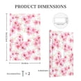 thumbnail image 3 of DouZhe 1-Gang Toggle Switch Wallplate, Pink Watercolor Cherry Blossom Decorative Wall Plates, 3 of 7