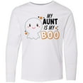 thumbnail image 3 of Inktastic My Aunt is my Boo with Cute Ghost Long Sleeve Youth T-Shirt, 3 of 5