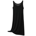 thumbnail image 5 of AHMOMEI Summer Dresses for Women Loose Casual Sleeveless Tank Dress Solid Color Crewneck House Dresses Beach Sundresses Black L, 5 of 5
