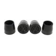 thumbnail image 1 of 4 piezas de de bastón para caminar punta de muleta de goma de forma segura en barro de roca rota Negro Yuyangstore Extremidades de los polos del trekking, 1 of 8