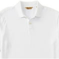thumbnail image 2 of Gold Label Roundtree & Yorke Men's Short Sleeve Polo Shirt, 100% Pima Cotton, Wrinkle Resistant Big & Tall and Regular Sizes (White 000, X-Large, XL), 2 of 3