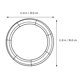 thumbnail image 2 of 4 PCS Hierro Flower Guirnalda Hoops DIY GARAND FRAME FRAME DE GURANO CUBIERTA ACCESORIOS, 2 of 5