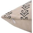 thumbnail image 3 of Fabdivine Block Print Throw Pillow Cover, 14x14 Inch Duck Canvas Vintage Cushion Cover, Floral Print Boho Design Black Pillow Cover for Sofa and Couch, 3 of 5