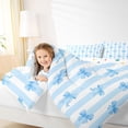 thumbnail image 4 of Erosebridal Blue Bowtie Personalized Gifts 7-Piece Bedding Comforter Set,Cartoon Coquette Bows King Bedding Sets For Kids,Reversible, 4 of 7