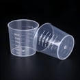 thumbnail image 4 of ACDANC 10Pcs 30Ml Plastic Liquid Measuring Cups Transparent Clear Plastic Graduated Kitchen Cooking Medicine Measure Tool, 4 of 6