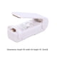 thumbnail image 2 of Eléctrico Batería de Cocina Mini sellador térmico de alimentos al vacío, bolsa de almacenamiento de plástico, máquina de sellado de aperitivos (blanco), 2 of 5