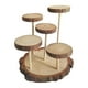 thumbnail image 2 of Expositor de madera con soporte de exhibición, vitrina, estante de exhibición multifunción de varios niveles 5 plataformas, 2 of 9