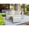 thumbnail image 5 of Covermates Throw Pillow - Weather Resistant, Full Side Zipper, LuxeGuard Collection, Sand Stripe, 5 of 6