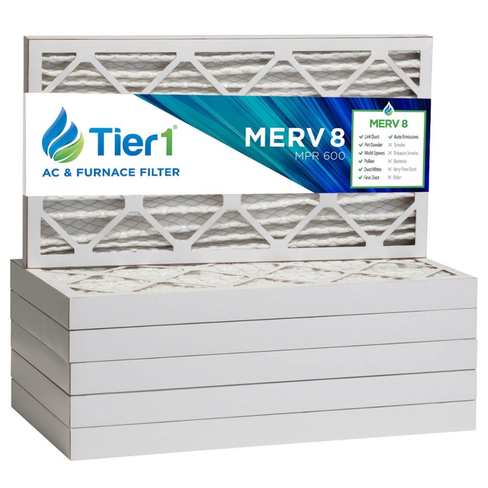 Tier1 14x20x2 Merv 8 Comparable Air Filter 6 Pack