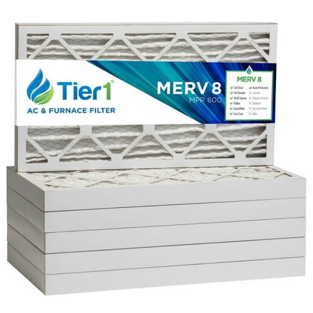 

Tier1 16x25x2 Merv 8 Pleated Air/ Furnace Filter -6 Pack