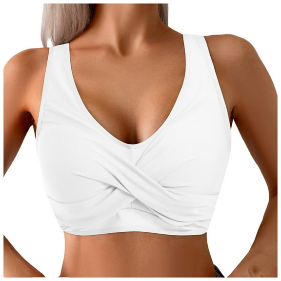 Women's Push Up Bikini Tops Underwire Swimsuit Top Sexy V Neck Bikini Bathing Suit Swim Tops