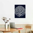 thumbnail image 3 of Nawypu  Sea Coral Ocean Life Silhouette Blue White Canvas Wall Art,  Design  Line Studio, 3 of 5