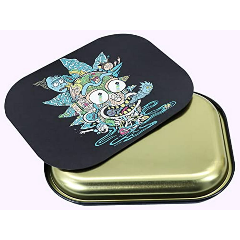  Impressed Trippy Drippy Rolling Tray for Women - Girly Purple  7 X 5 Small Mini Size Cute Cigarette Rolling Tray for Girls - Premium  Metal Custom Design Raw Tobacco Smoking Accessories