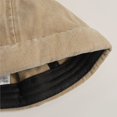 thumbnail image 6 of Hsqqdc 1pc Khaki Cotton Rolled Cuff Docker Cap Unisex Brimless Cat Ear Harbour Hat for Casual Outings, 6 of 7