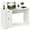 White, variant on Vintage Computer Desk with Drawers, White Table with Power Outlet, Work Table with Storage for Home Office, Small Writing Desk for Small Spaces, Bedroom, Living Room