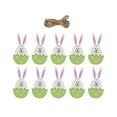 thumbnail image 4 of Adornos colgantes de madera BLESIY 10 Unids Huevo de Pascua, 4 of 8