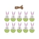 thumbnail image 4 of 10x decoraciones colgantes de madera para Pascua, decoraciones para árboles, letreros decorativos artesanales para decoraciones del hogar, colgantes Verde Macarena colgante de huevo de pascua, 4 of 8