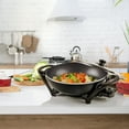 thumbnail image 3 of OVENTE Electric Wok with Nonstick Coating, 13 Inch Family-Sized Skillet, 1400W Power, Adjustable Temperature, Tempered Glass Lid, Cool Touch Handles, 3 of 9