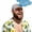 Blue, variant on Hands-Free Hand Shade Hat - Instant Sun Protection Visor, Adjustable Fun Palm-Shaped Sun Hat for Eye Strain