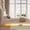 PU White, variant on Modern Floating Platform Bed Frame - Queen Size, Upholstered PU Leather Headboard, RGB LED Lights, Storage Shelf, Charging Station, Sturdy Structure, No Box Spring Needed - PU Black, QUEEN