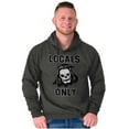 thumbnail image 5 of Funny Locals Only Grim Reaper Skull Hoodie Sweatshirt Women Men Brisco Brands 2X, 5 of 5