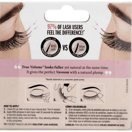 Kiss True Volume Natural Plump False Eyelashes, Posh