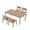 5 Piece Set-Stackable Chair, variant on JOIVI 2-Piece Stackable Outdoor Patio Chairs Set, Hand-Woven PE Rattan Wicker Dining Chairs, No Assembly, Space-Saving for Patio & Balcony