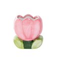 thumbnail image 1 of Ceramic Tulip Flower Design Makeup Brush Holder Stand for Countertop, Vanity Table, Desk, Organizer for Bathrooms, 1 of 5
