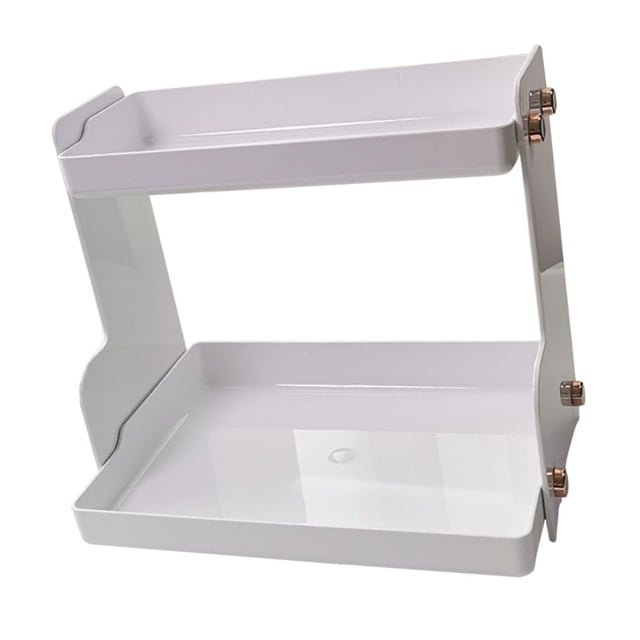 RACK DE ALMACENAMIENTO DE ESCRITORIO, Organizador de Escrito de Doble Capa para Hábitacia