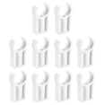 thumbnail image 1 of Unique Bargains PVC Pipe Clamps Clips, 20 Pack for 25mm(1') OD Hose Hanger Support, White, 1 of 5