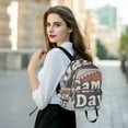thumbnail image 6 of FORMRS Mini Backpack Purse for Women Travel Daypack Casual Shoulder Bag, Gray Game Day, 6 of 7