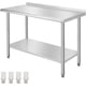 thumbnail image 2 of Zzistar Mesa de Acero Inoxidable NSF para Preparación y Trabajo, 48" x 24" con Estante Ajustable, Mesa Comercial de Alta Resistencia para Restaurante, Hogar y Hotel, 2 of 6