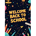 thumbnail image 4 of Colorful Welcome Back to School Banner Background Party Decorations Backdrop for School Events Classroom Decorations Opening Ceremony Props, 4 of 8