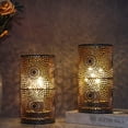 thumbnail image 5 of Set of 2 Black Table Metal lamp Battery Powered Cordless Accent Light with Edison Style Bulb Battery Operated Great for Weddings Parties Patio Events for Indoors Outdoors, 5 of 6