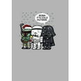 thumbnail image 2 of Men's Star Wars Christmas Boba It's Cold Outside  Pull Over Hoodie Athletic Heather 2X Large, 2 of 4