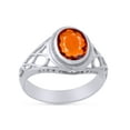 thumbnail image 2 of AFFY Celtic Lady's Simulated Citrine Ring In 14K White Gold Plated 925 Sterling Silver Jewelry for Ladies, Ring Size 7, 2 of 4