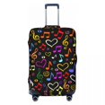 thumbnail image 1 of Housse de Valise Notes de Musique Colorées Housses de Bagages Élastiques pour 18-32 Pouces, 1 of 1