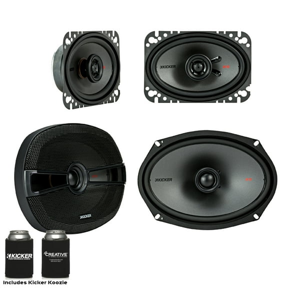 Kicker For Late 90s Early 2000s GM Coupes & Sedans. A pair of 44KSC4604 4x6" Speakers & a pair of 44KSC6904 6x9"s