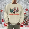 thumbnail image 2 of Chandail à Capuche Mode pour Hommes Logo de Vacances de Noël Automne Imprimé Chandail Décontracté Confortable, 2 of 4