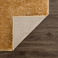 thumbnail image 5 of Hauteloom Heavenly Solid Shag Area Rug for Living Room Bedroom - High Pile Fluffy Carpet - Soft Shaggy Cozy Plush Rug - Gold, Mustard, Brown - 9'3" x 12', 5 of 12