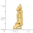 thumbnail image 3 of 14K Yellow Gold Polish Finish MARCO ISLAND Cat Slide Pendant, 3 of 4