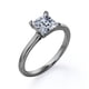 thumbnail image 4 of JeenMata Solitario Brillante Anillo de Compromiso con Punta de Corte Princesa de 1,25 Quilates, Baño de Oro Negro de 18 K sobre Plata, 4 of 6