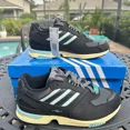 thumbnail image 3 of Ad-id-as ZX 4000 Black Ice Mint Men's Athletic Shoes EE4763 Size 6, 3 of 6