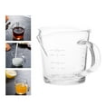 thumbnail image 4 of Verre Expresso Tasse à Mesurer Jigger Résistant 70ML Double Becs Verre avec Poignée Once Mesure Tasse Boisson Shaker Lait, 4 of 8