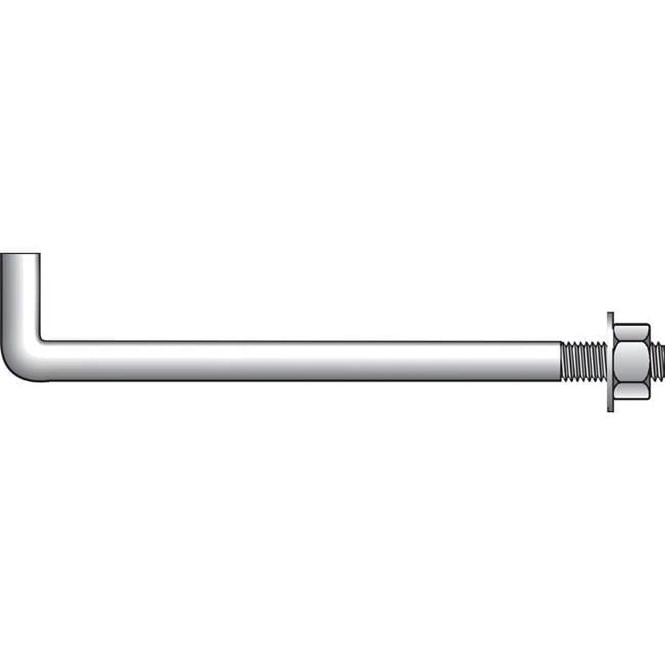 Hillman 5360029 0.62 Dia. x 12 in. Steel Round Head Anchor Bolts, Pack of 10