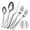 Silver Hammered, variant on Hammered Silverware Set,40-Piece Stainless Steel Flatware Set for 8, Mirror Finish Tableware Kitchen Cutlery Sets, Durable Home Eating Utensils Sets Includes Fork Spoon Knife, Dishwasher Safe